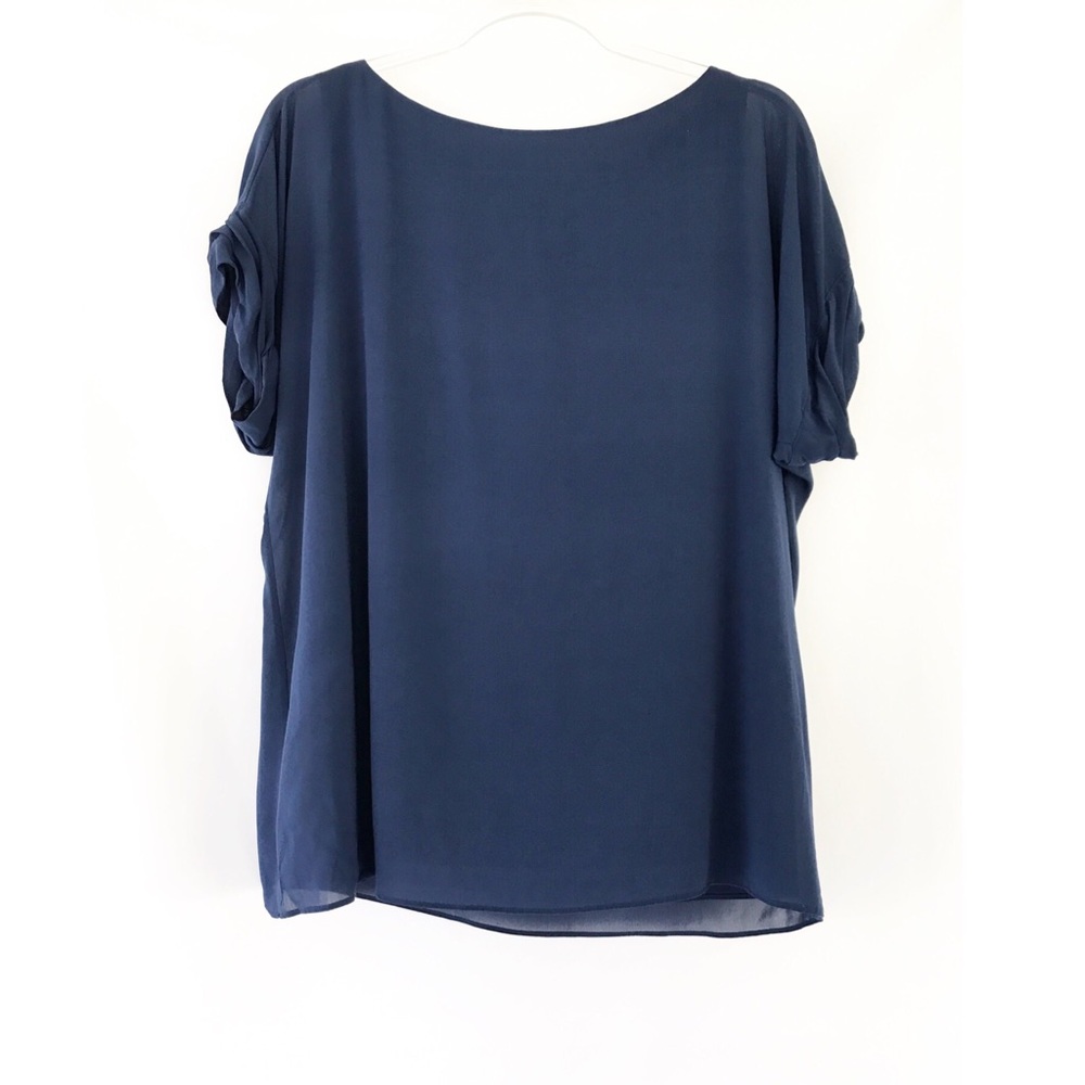 Alice + Olivia Stretch Silk Zipper Back Top